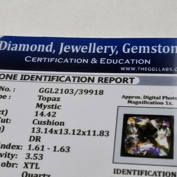 Colorful Mystic Topaz Gemstone 14.42 Carats! 🌈 - Picture 7 of 7